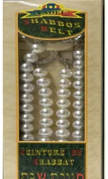 BLISTER NEW CEINTURE DE SHABBAT FEMME PERLE BLANCHE
