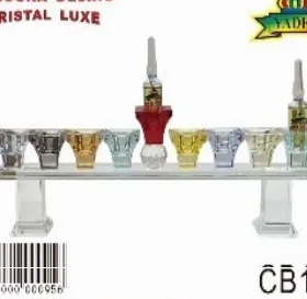 COFFRET HANOUKA DAVID EN CRISTAL COULEUR