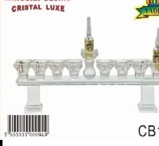 COFFRET HANOUKA DAVID EN CRISTAL NATUREL