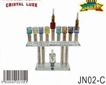 COFFRET HANOUKA MIKDASH CRISTAL COULEUR