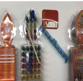 44 FIOLES DE CHANUKAH NER DELIGHT – NATUREL