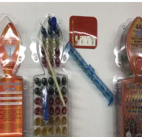 44 FIOLES DE CHANUKAH NER DELIGHT – COULEUR