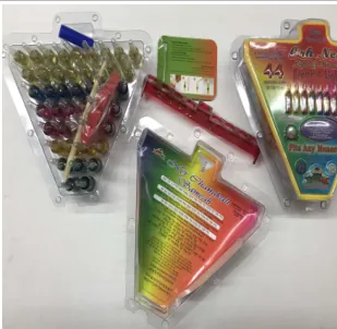 44 FIOLES DE CHANUKAH ORH NESS – COULEUR